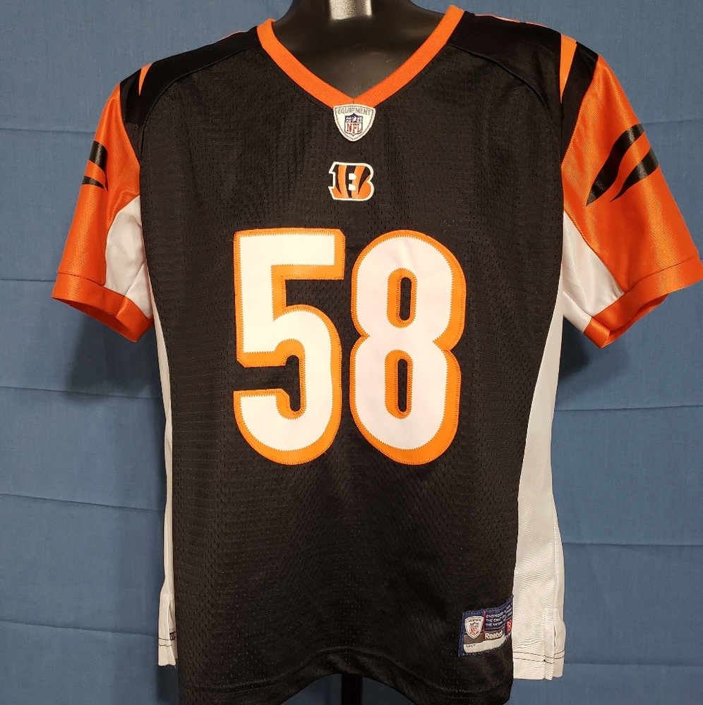 BENGALS REEBOK REY T. MAUALUGA JERSEY